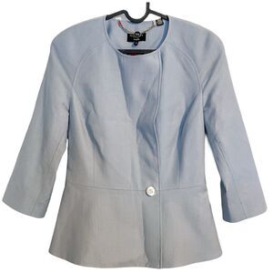 Ted Baker Peplum Blazer Jacket Baby Blue